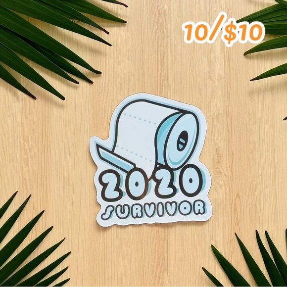 “2020 Survivor” Toilet Paper Sticker – 2.5” - Picture 1 of 1